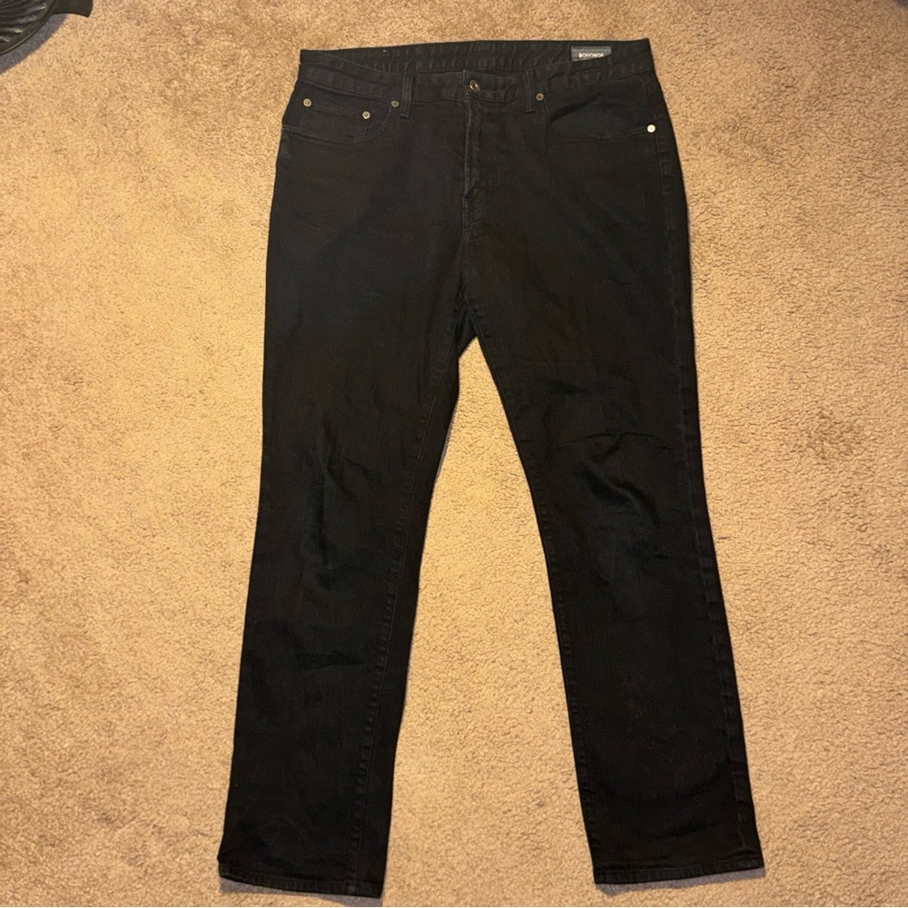 Bonobos Travel Made in USA Straight Slim Jeans in Black Men’s 36x32